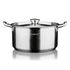 Coobinox® Baron Full Stainless Steel Stockpot Besar 26cm (CO-12-05) Deep Casserole 3-Ply Capsule Base Induction Compatible Kapasitas Tinggi untuk kaldu tulang.